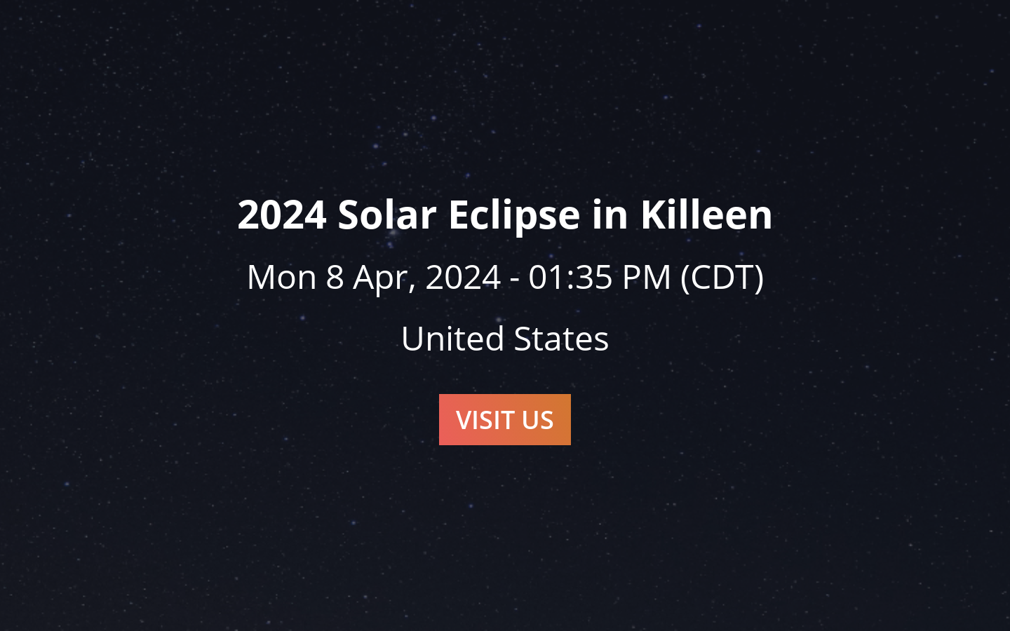2024 Solar Eclipse in Killeen
