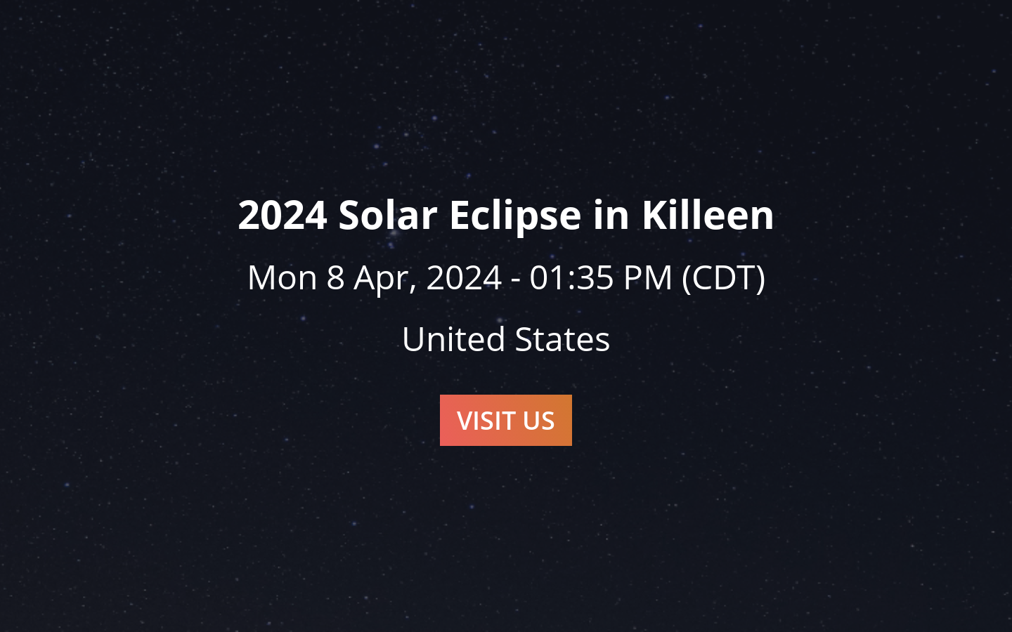 2025 Solar Eclipse in Killeen