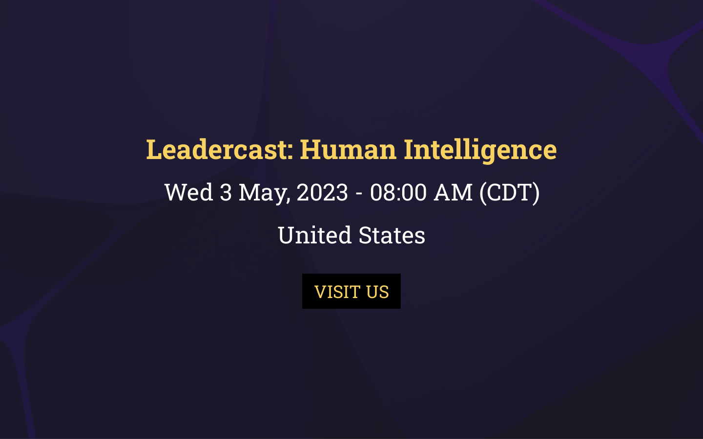 Leadercast Human Intelligence